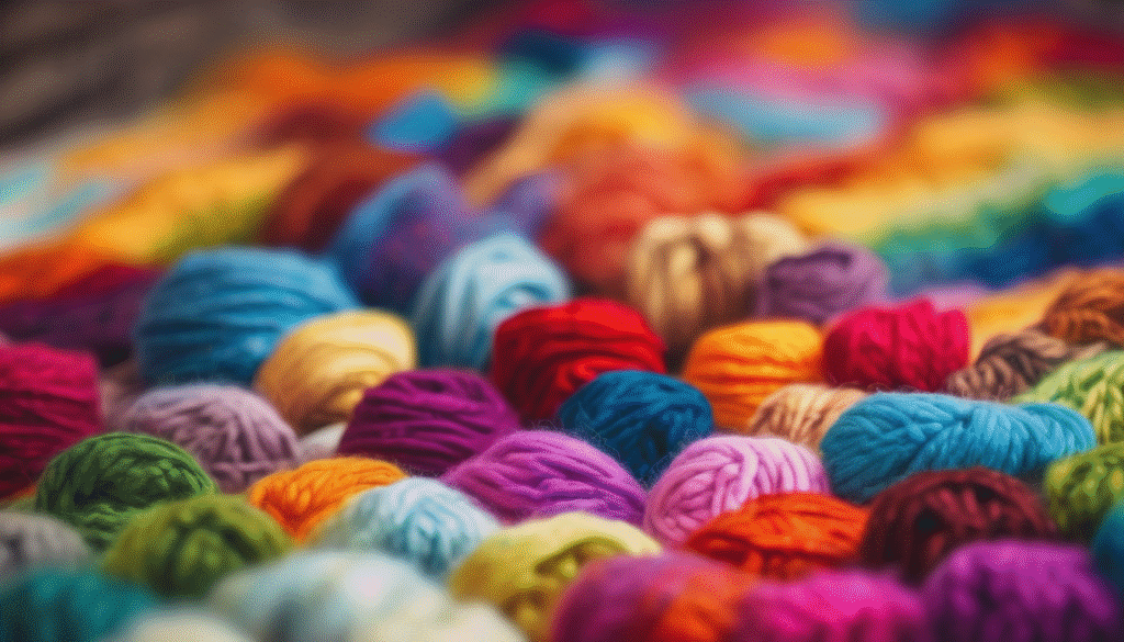 Colorful Woolen Artwork: Vibrant Creations for Home Decor