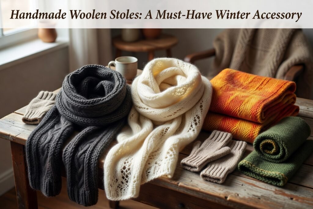 Handmade Woolen Stoles: A Must-Have Winter Accessory