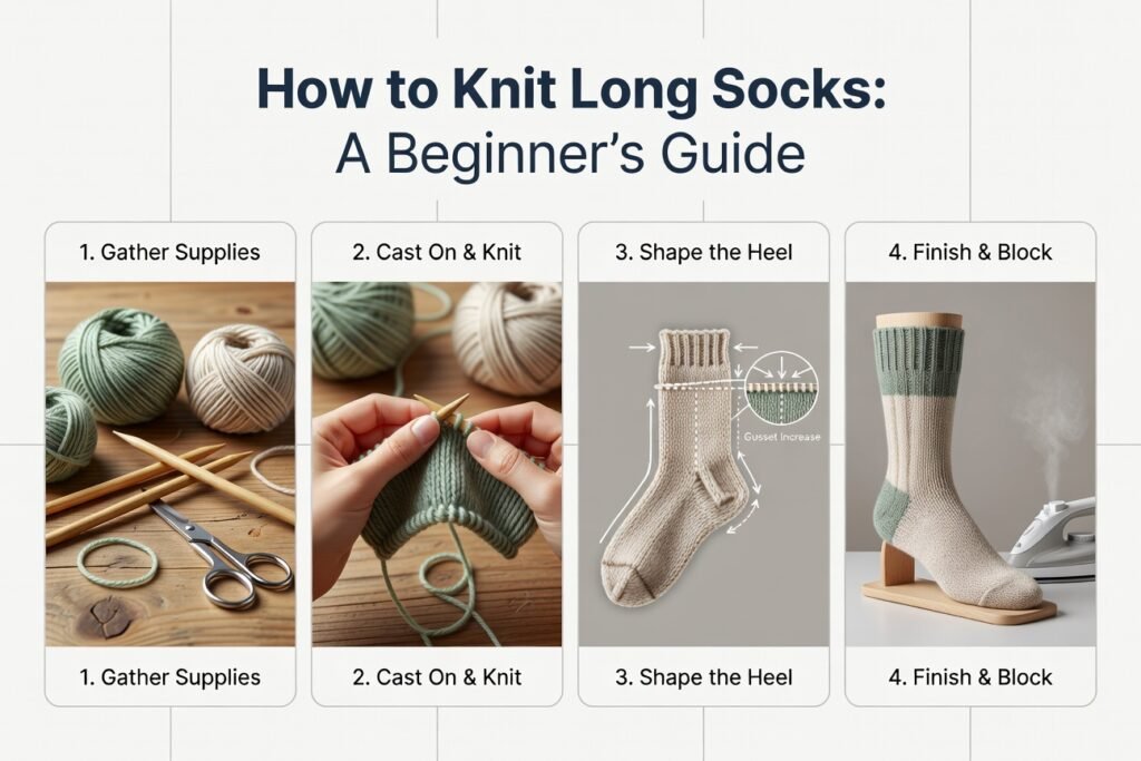 How to Knit Long Socks: A Beginner's Guide