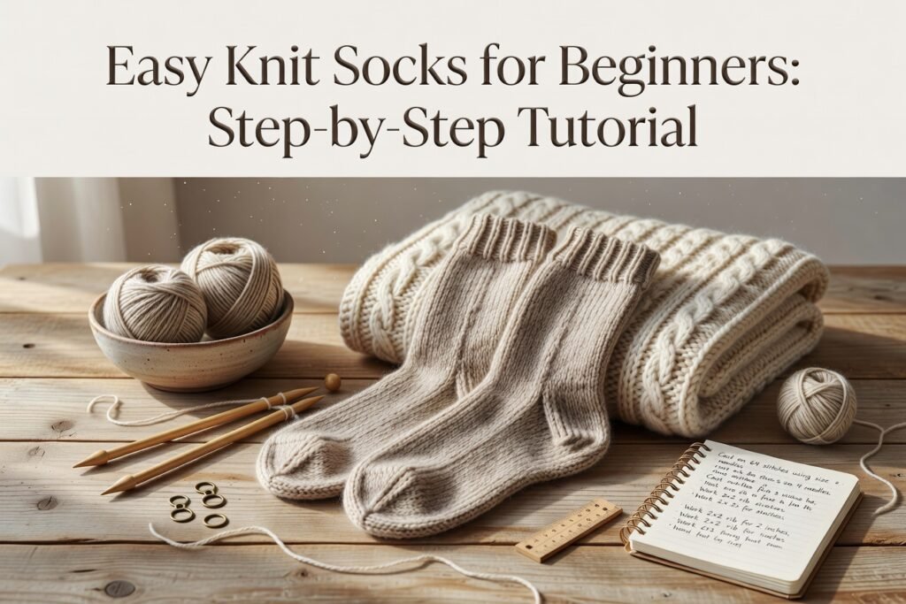 Easy Knit Socks for Beginners: Step-by-Step Tutorial