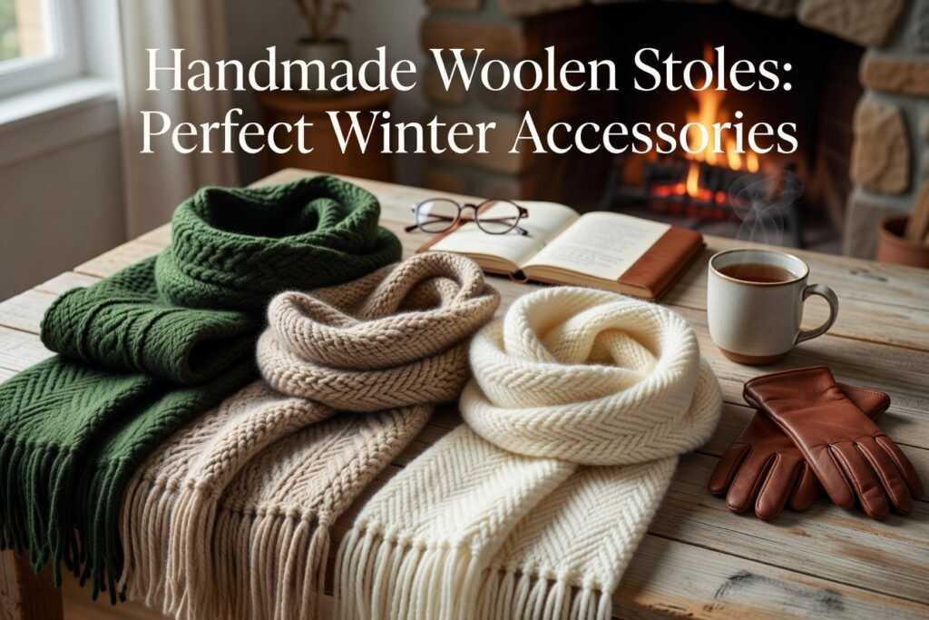 Handmade Woolen Stoles: Perfect Winter Accessories