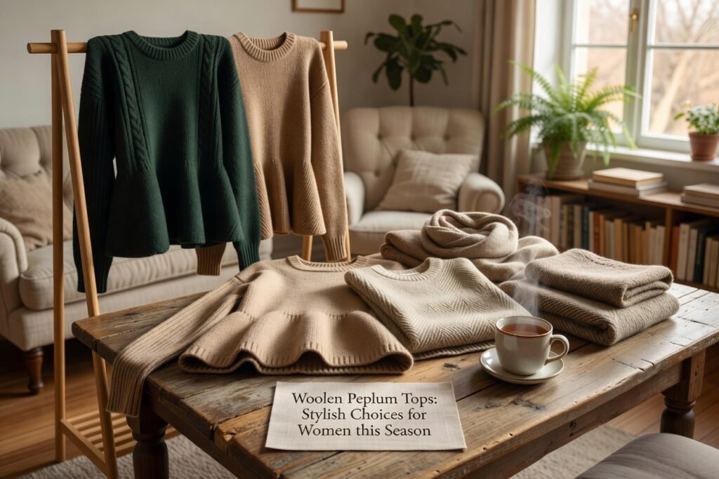 Woolen Peplum Tops: Stylish Choices for Women this Season